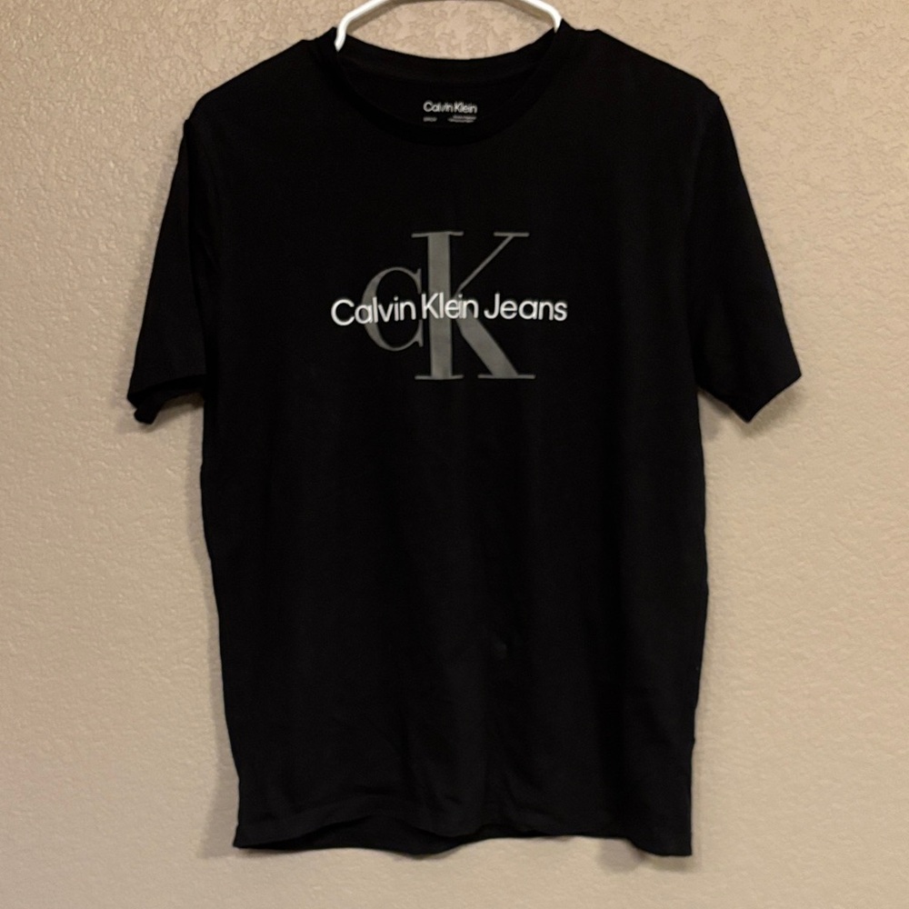 Calvin Klein Black Tee with Gray Logo